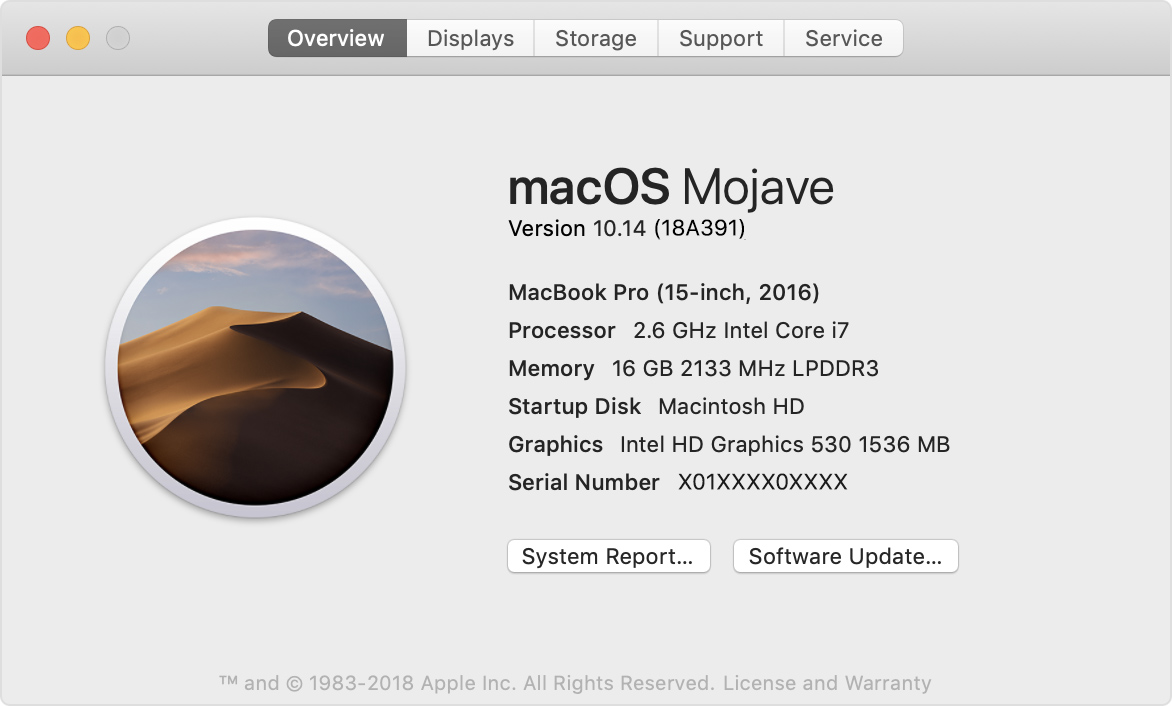 see how much vram in my mac for os sierra